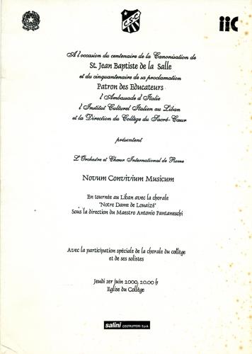2000_Messa Giubileo_Beirut_Notre Dame Louaizè
