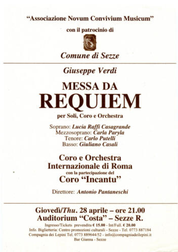 2005 Requiem Verdi-Auditorium Costa_Sezze